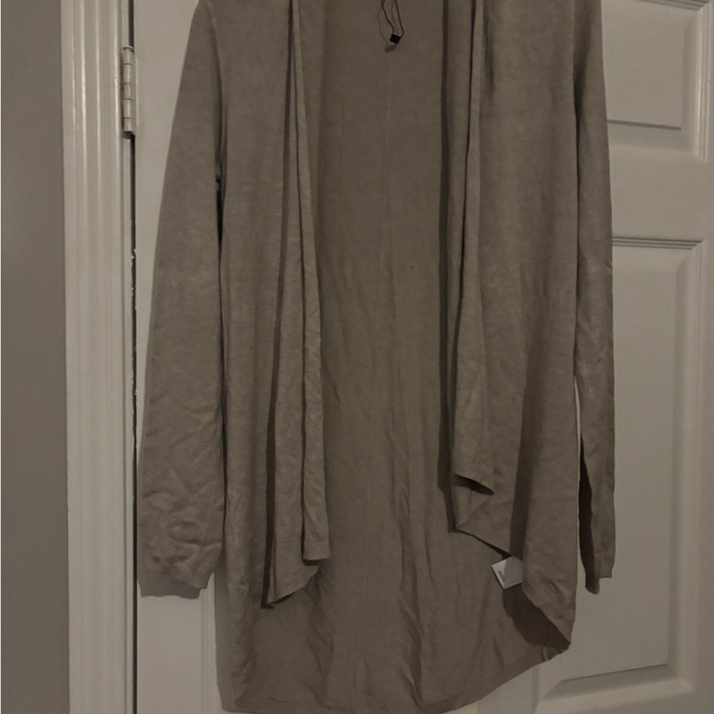Express Women's Tan Open Front Cardigan